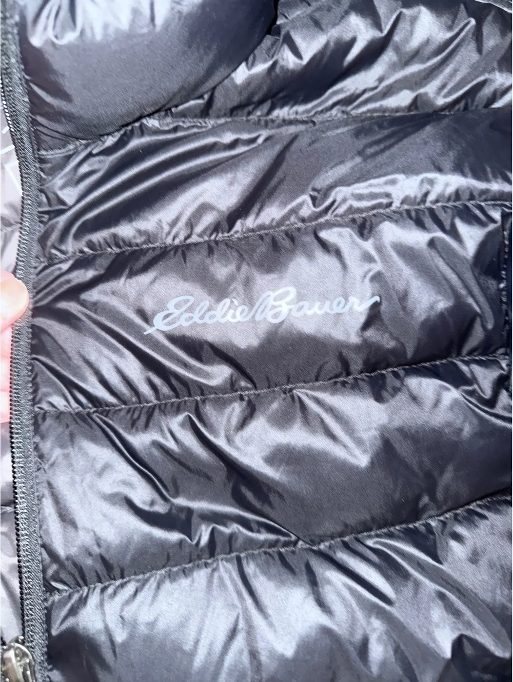 Eddie Bauer Men's Black Down Puffer Jacket Medium